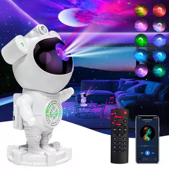 Multi-Color Rotatable Astronaut Projection Light